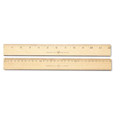 Wood Ruler | 12" | Metal Edge | Westcott®