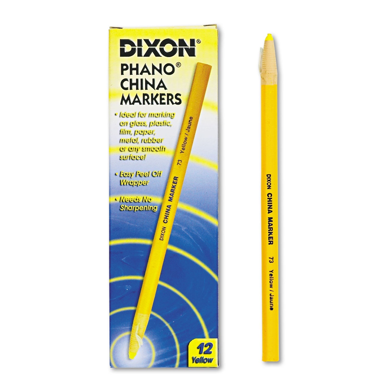 Dixon® China Marker, Yellow, Dozen