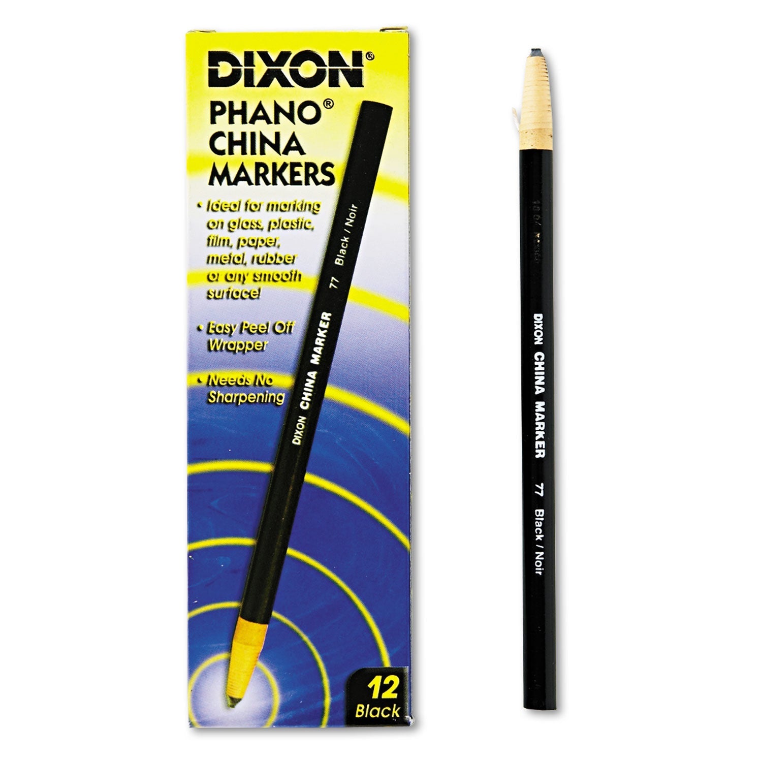 Dixon® China Marker, Black, Dozen