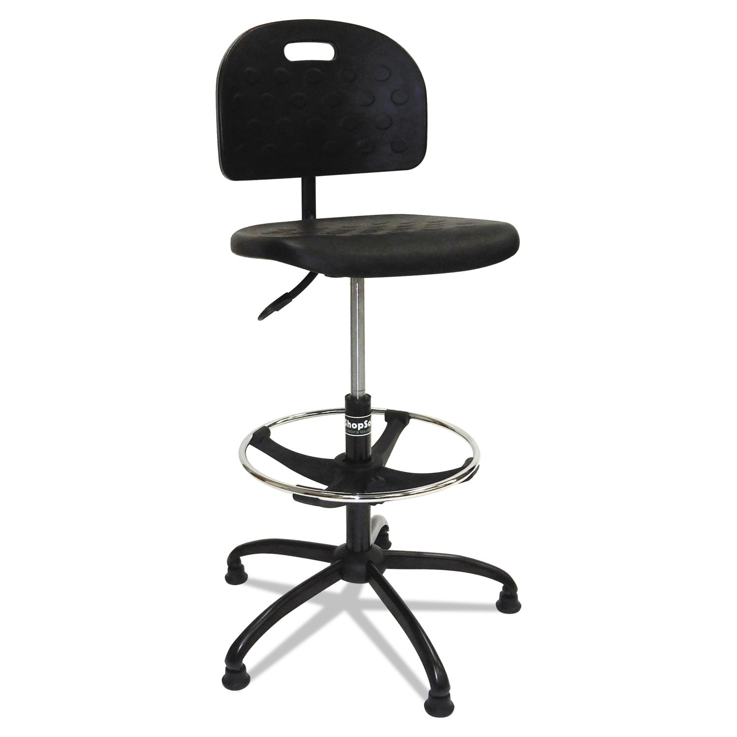 ShopSol™ Workbench Shop Chair, Supports Up To 250 Lb, 22" To 32" Seat Height, Black - Bloom Skins