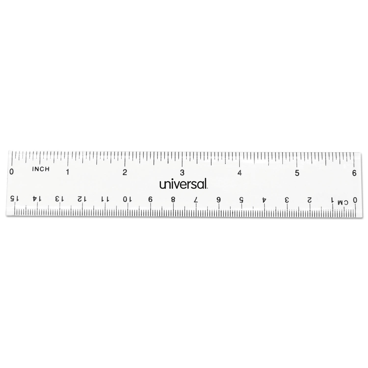 Clear Plastic Ruler | 6" | 2/pack
