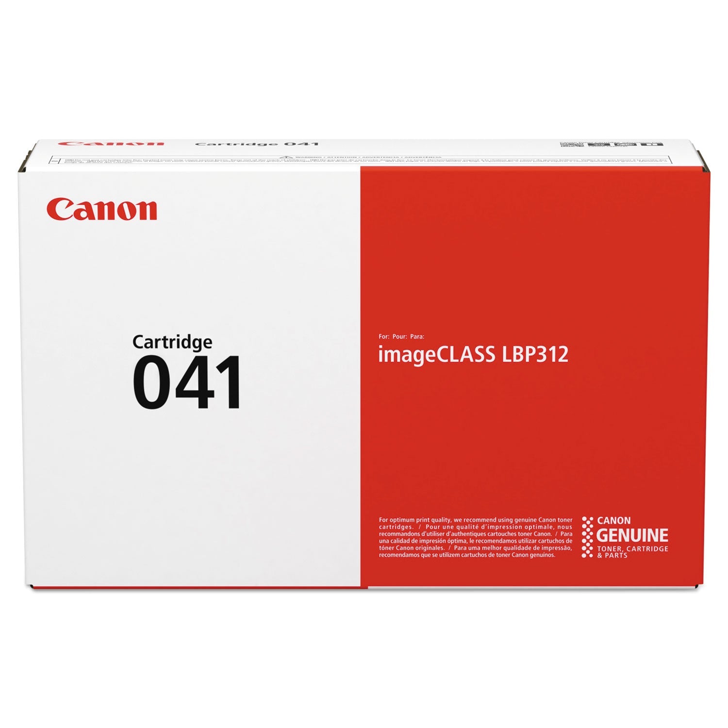 Canon 041 Toner Cartridge | Black, 10,000 Pgs