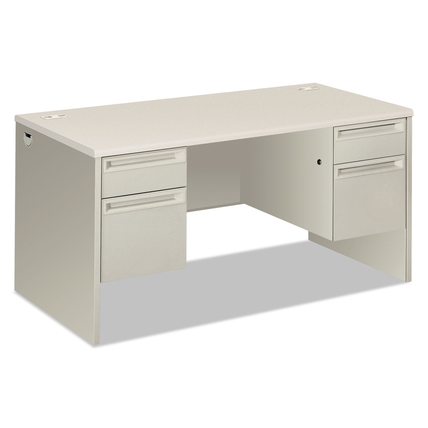 Double Pedestal Desk | HON 38000, 60"x30" Gray