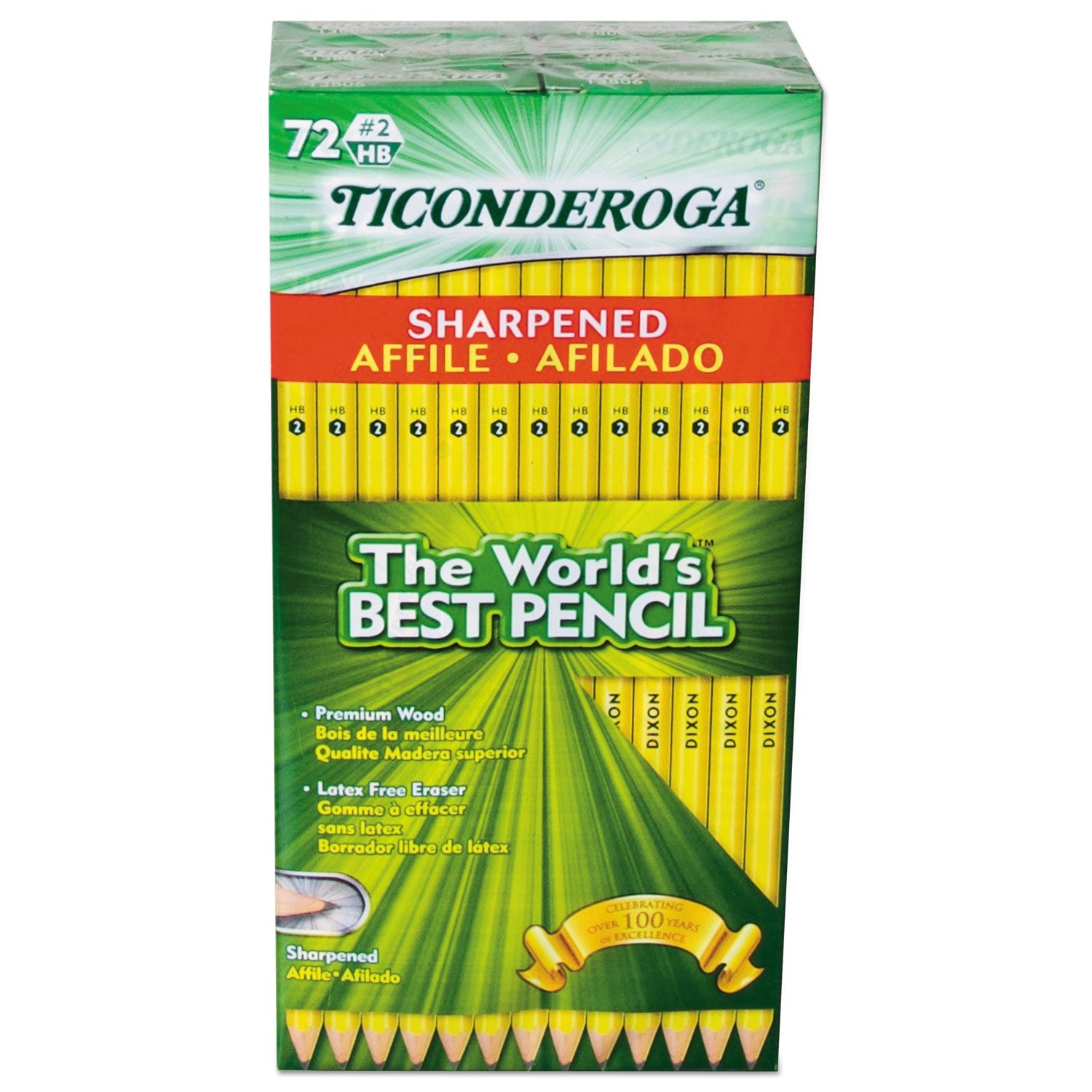 Ticonderoga Pre-Sharpened Pencil | #2 72/Pack