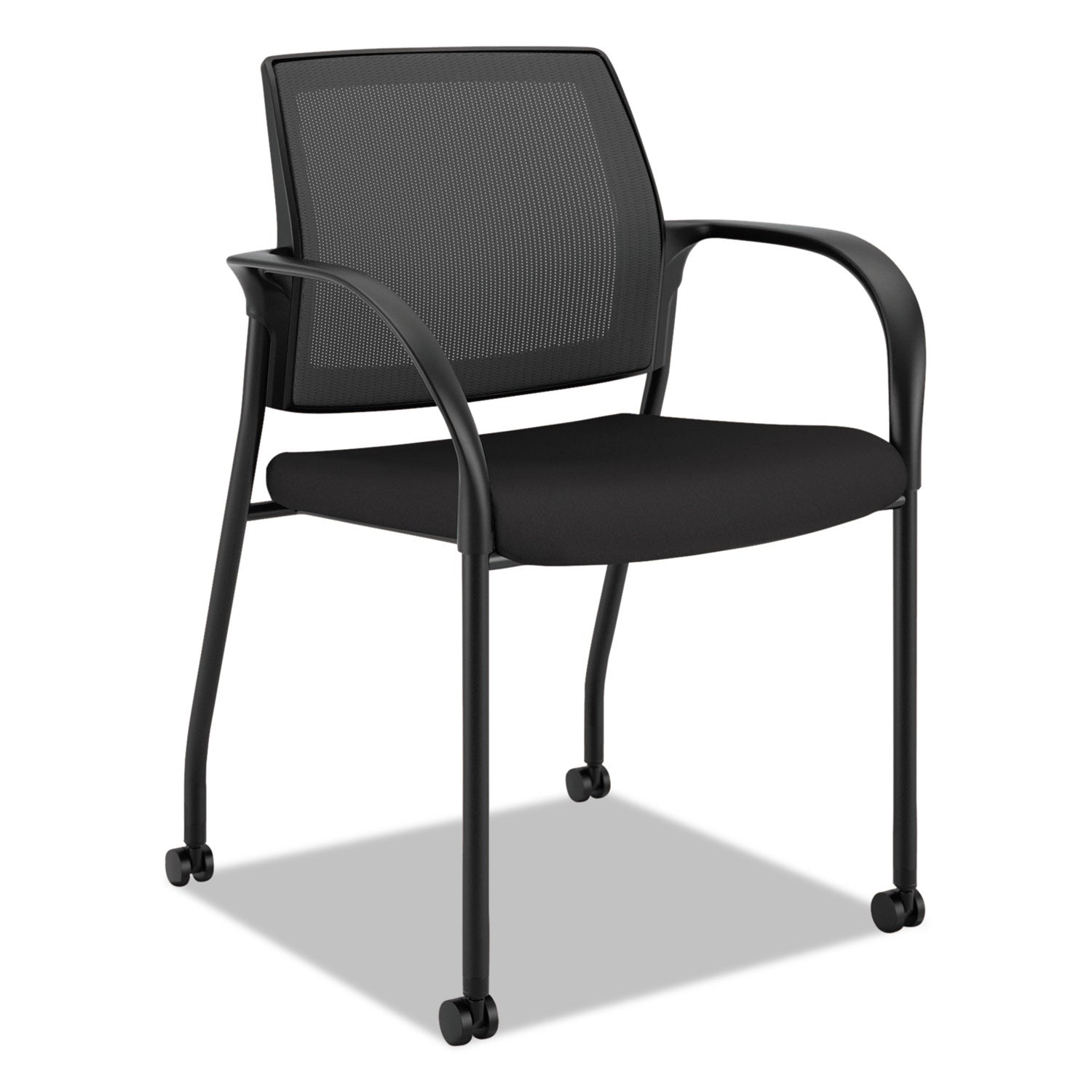 Mobile Stacking Chair | Black Mesh