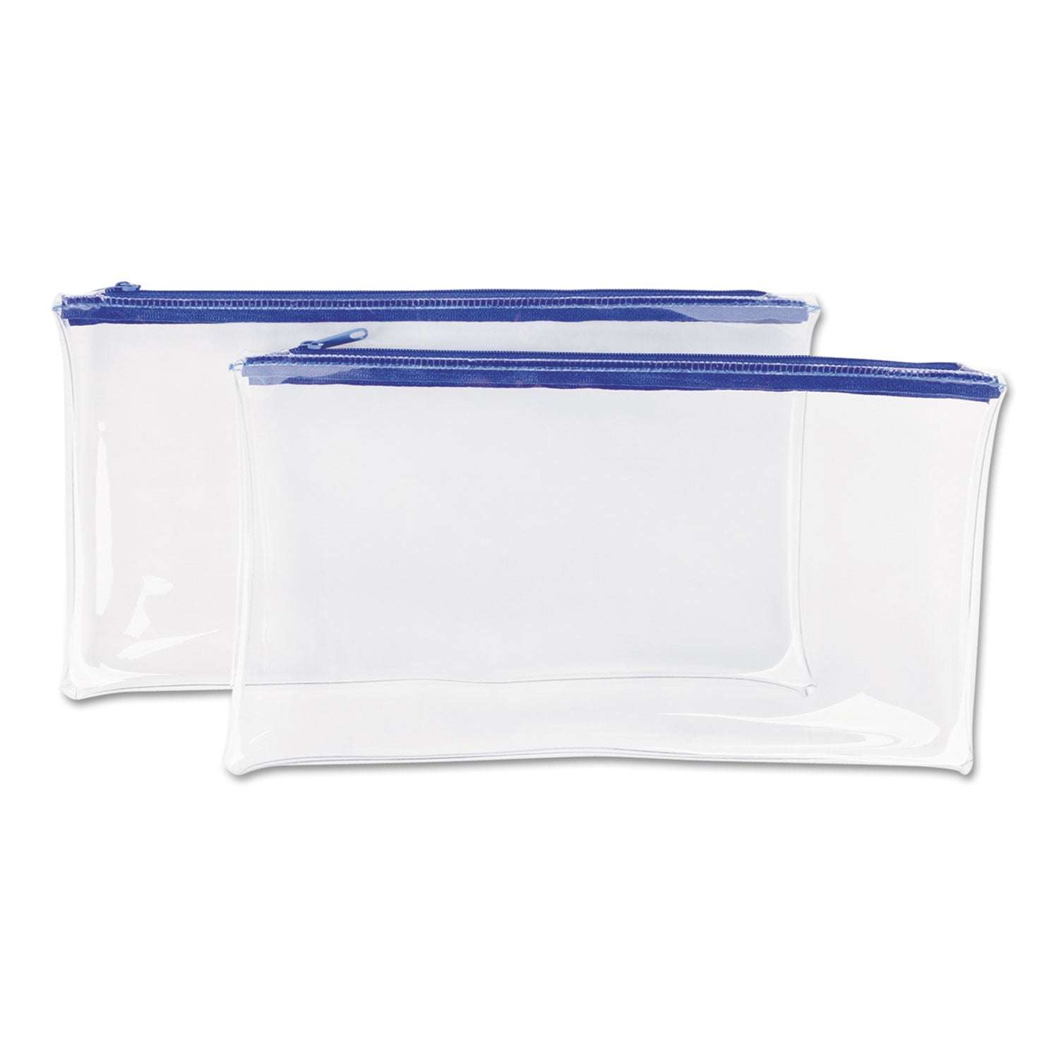 Zippered Wallets | Clear Plastic | 2/pack