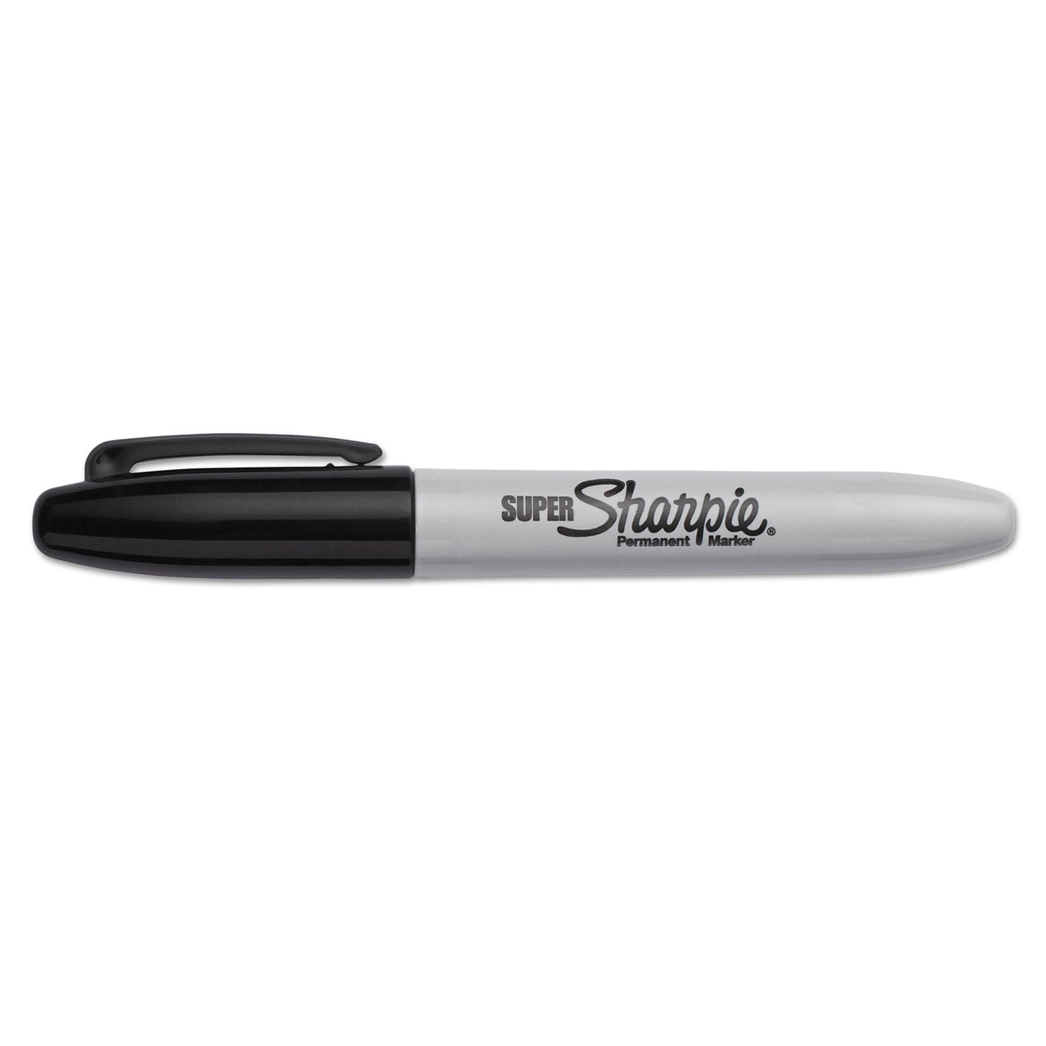 Sharpie® Super Permanent Marker, Fine Bullet Tip, Black, 6/pack