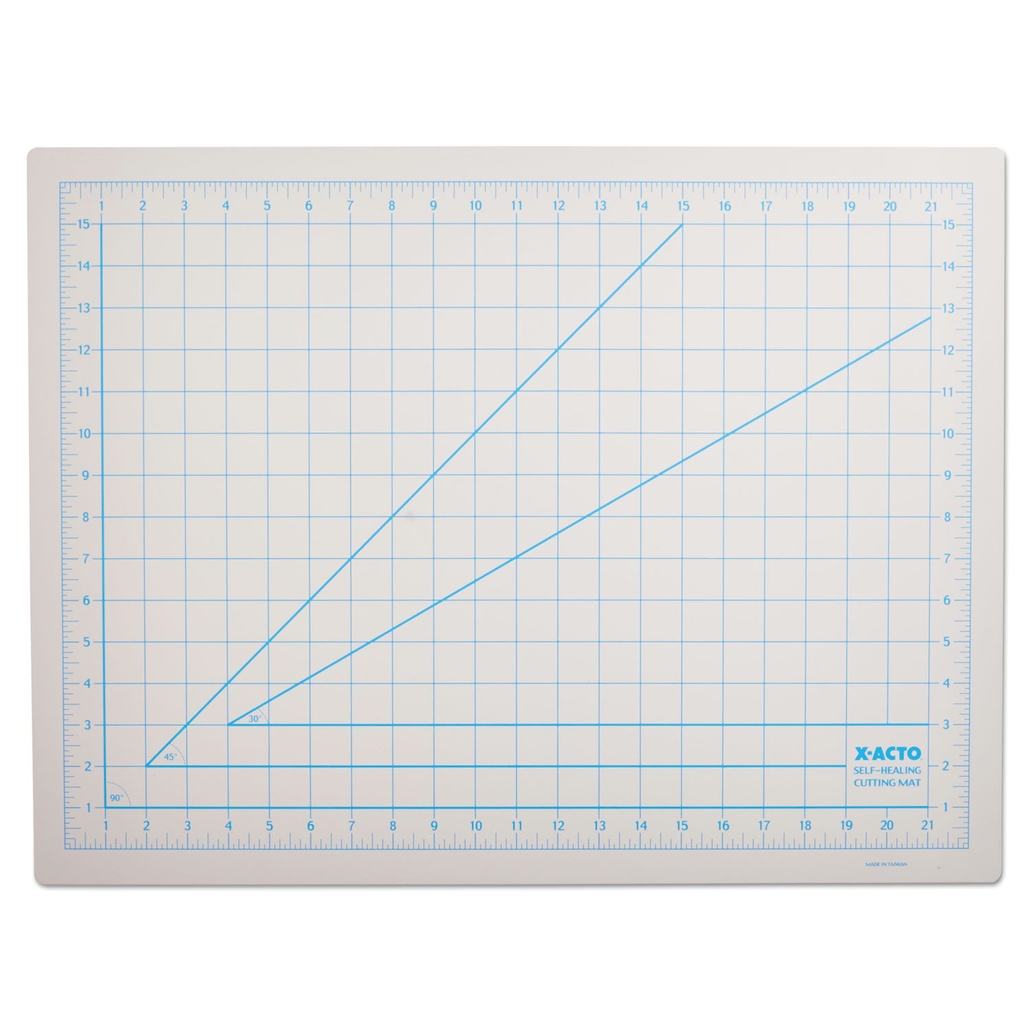 X-ACTO® Self-Healing Cutting Mat, Nonslip Bottom, 1" Grid, 18 X 24, Gray