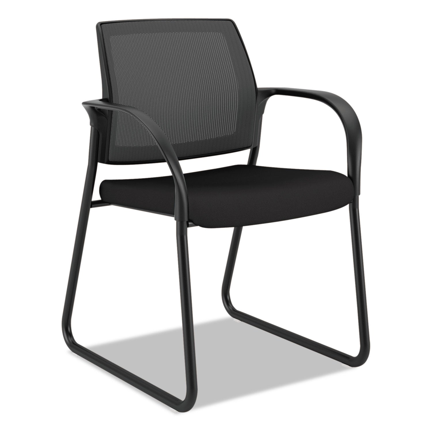Mesh Back Guest Chair | Black Sled Base