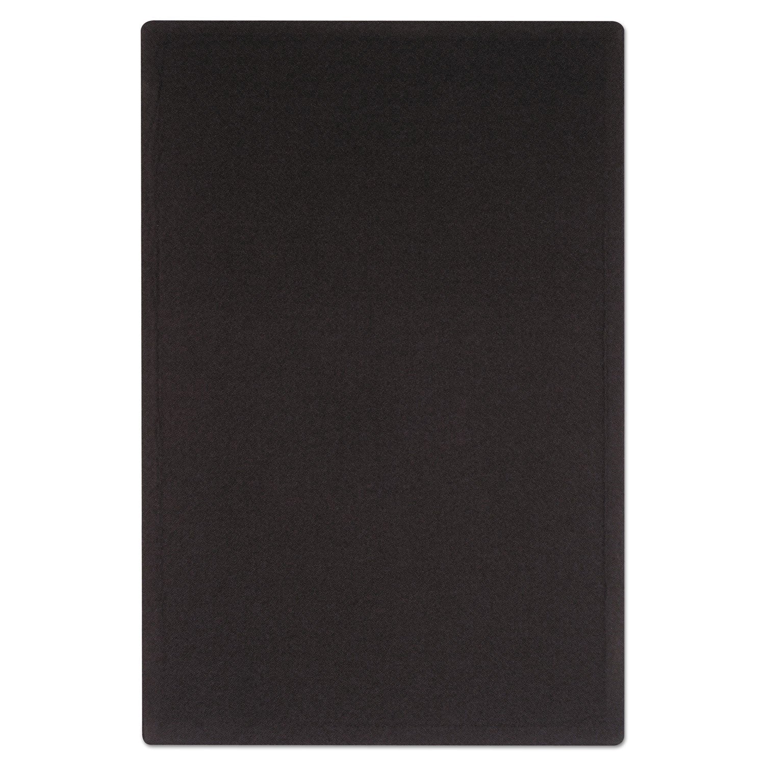 Quartet® Oval Office Fabric Board, 36" x 24", Black Surface