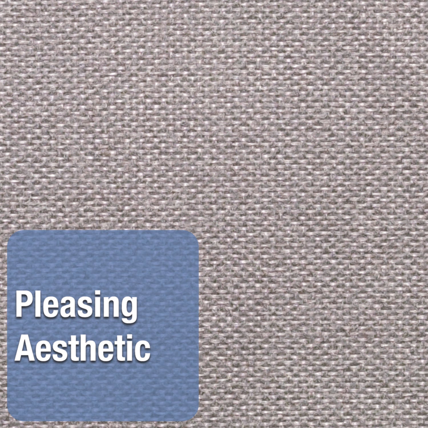 Quartet® Oval Office Fabric Board, 36" x 24", Gray Surface