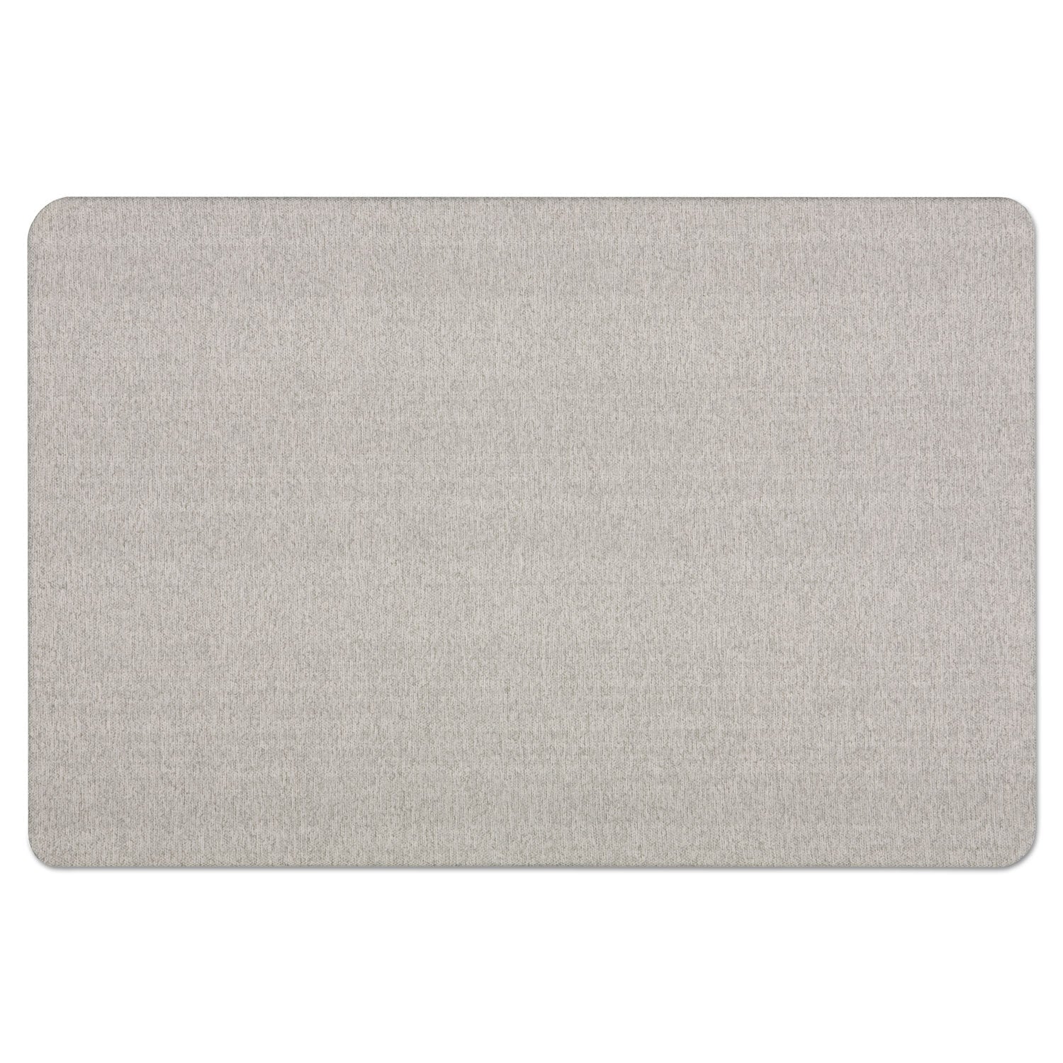 Quartet® Oval Office Fabric Board, 36" x 24", Gray Surface