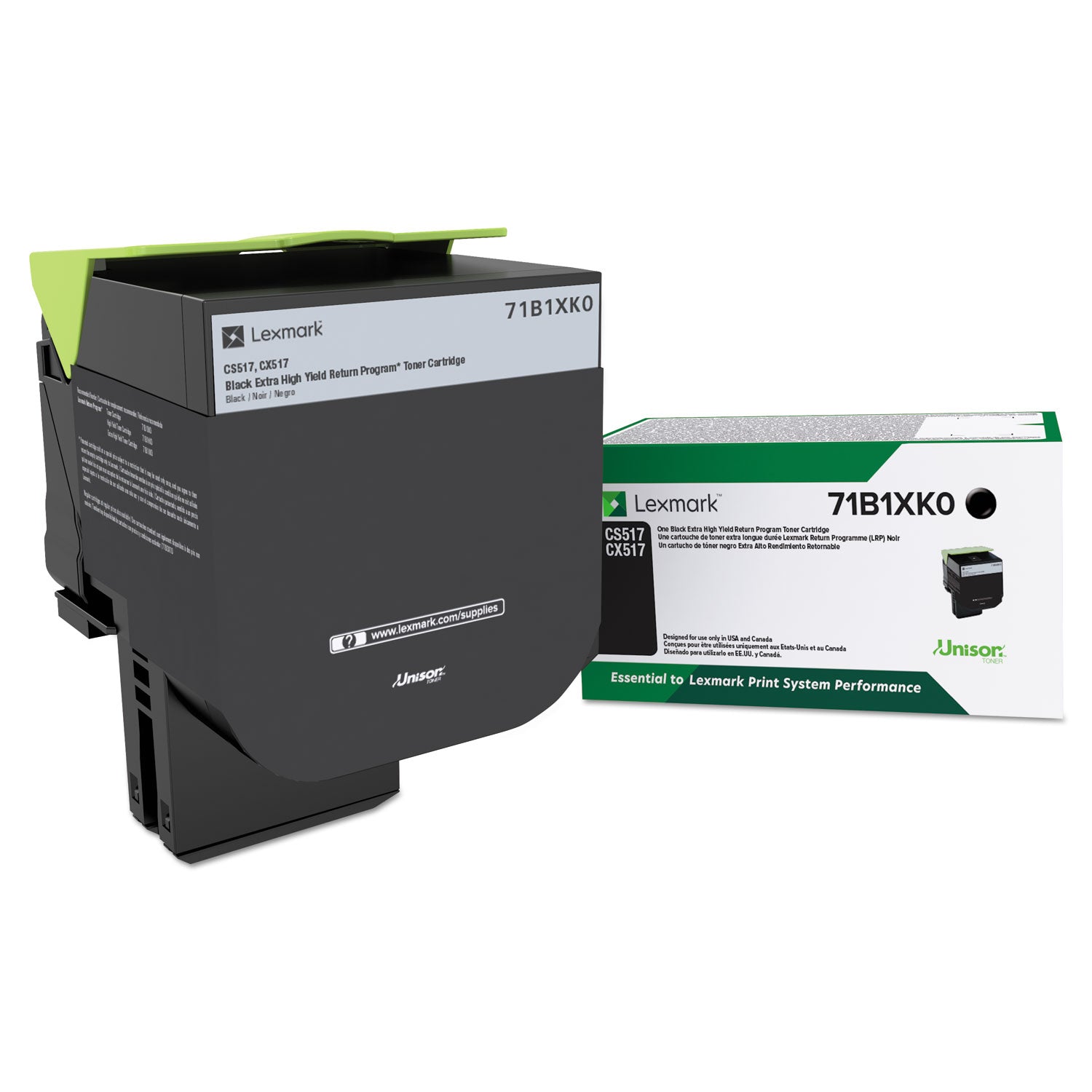 Lexmark 71B1XK0 High-Yield Toner | Black