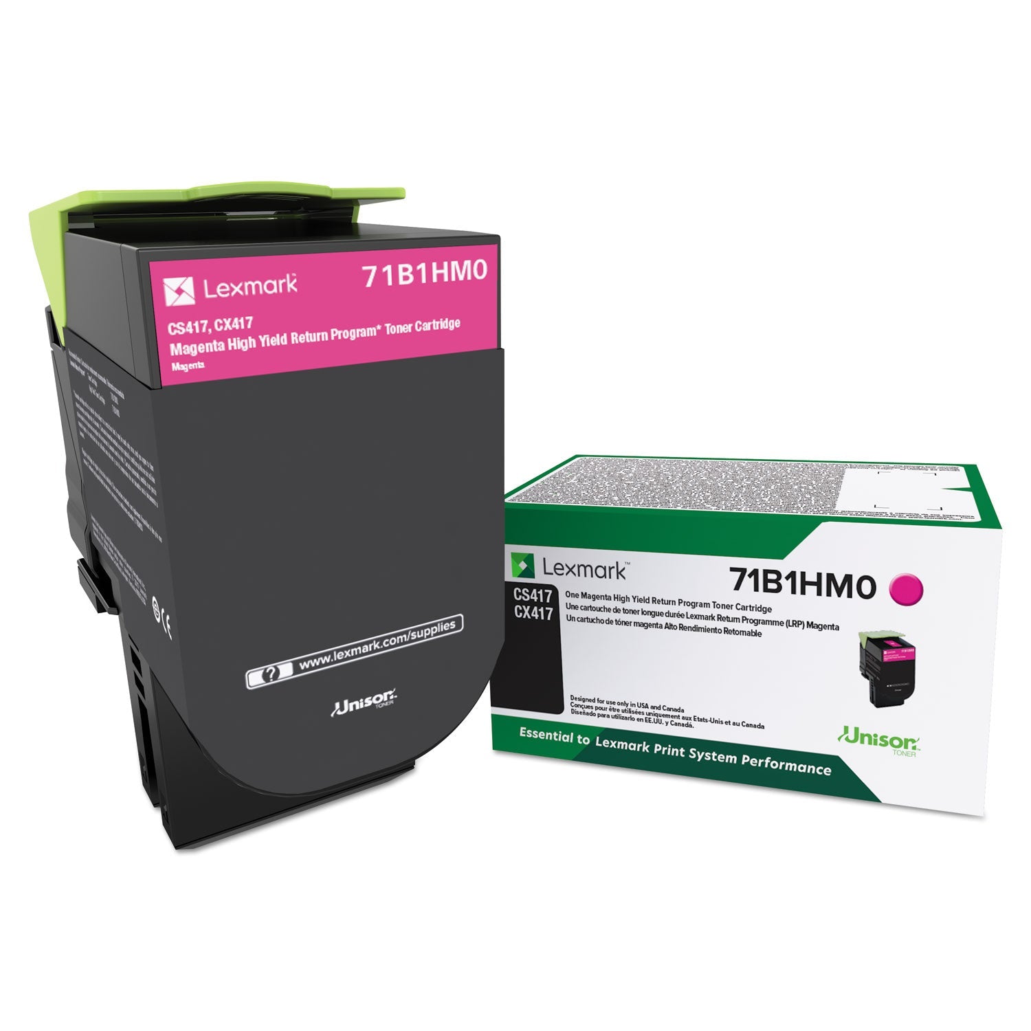 Lexmark 71B1HM0 High-Yield Toner | Magenta