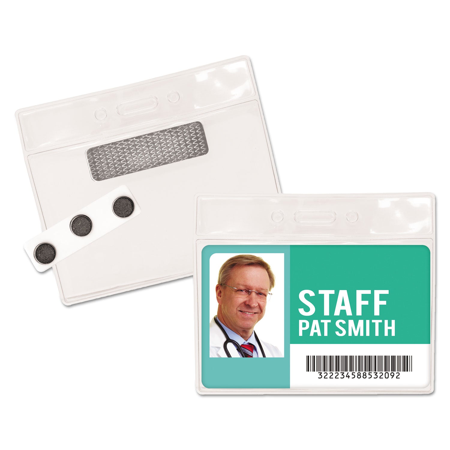 Magnetic Name Badge Kits | Horizontal | 20-Pack