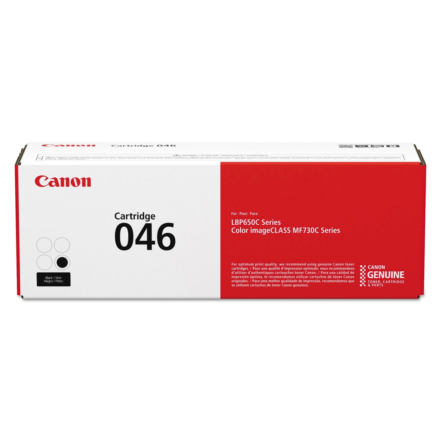 Canon® 1250c001 (046) Toner, 2,200 Page-Yield, Black