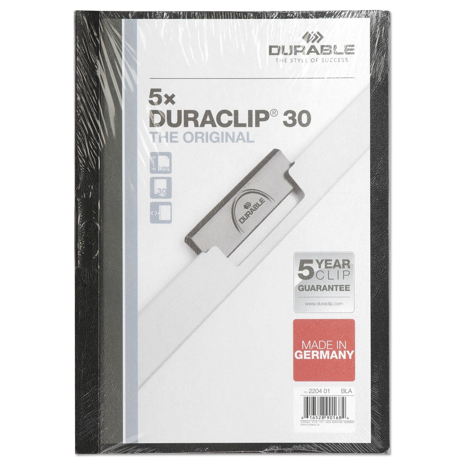 DuraClip Report Cover | Black 5-Pack