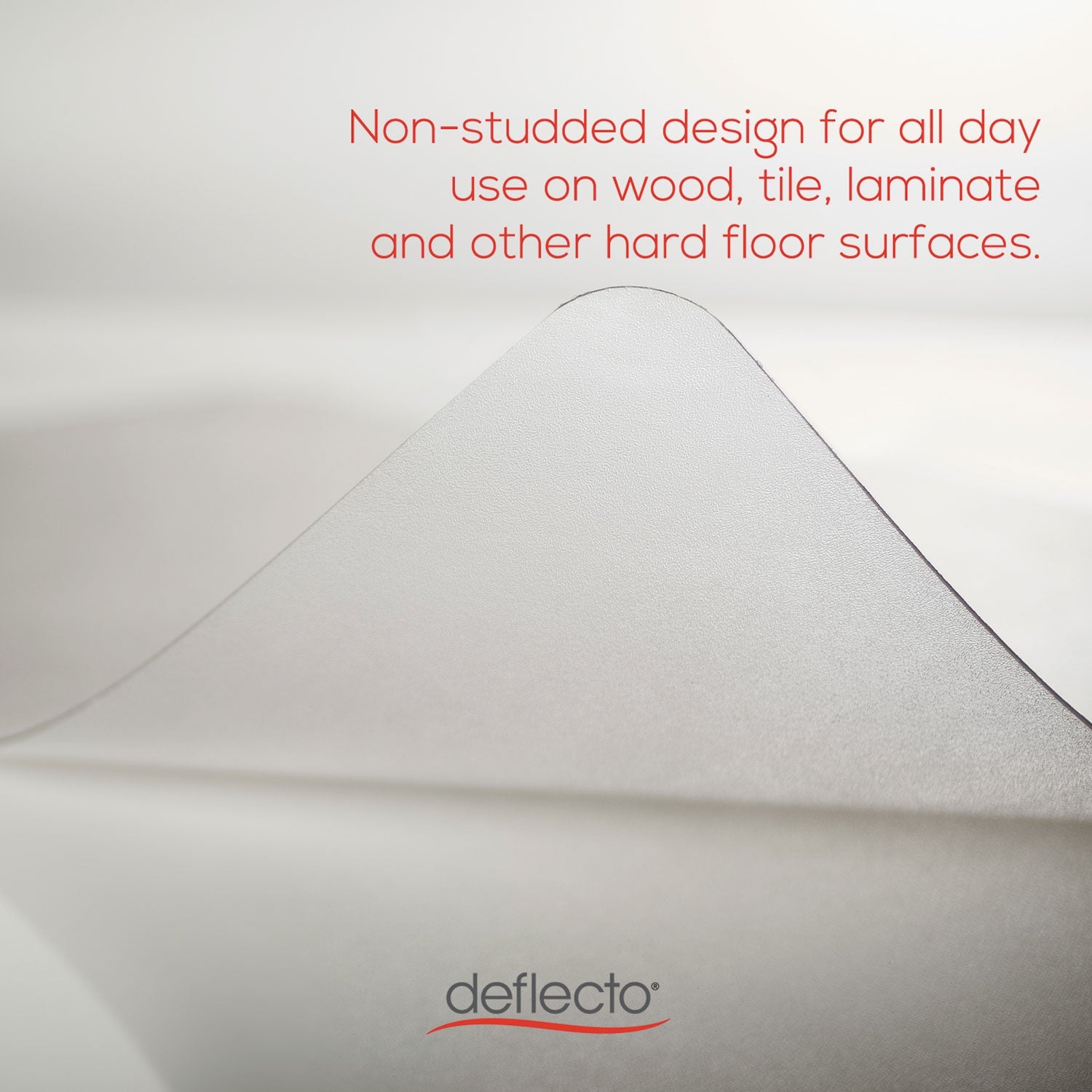 Alera® All Day Use Non-Studded Chair Mat For Hard Floors, 36 X 48, Lipped, Clear