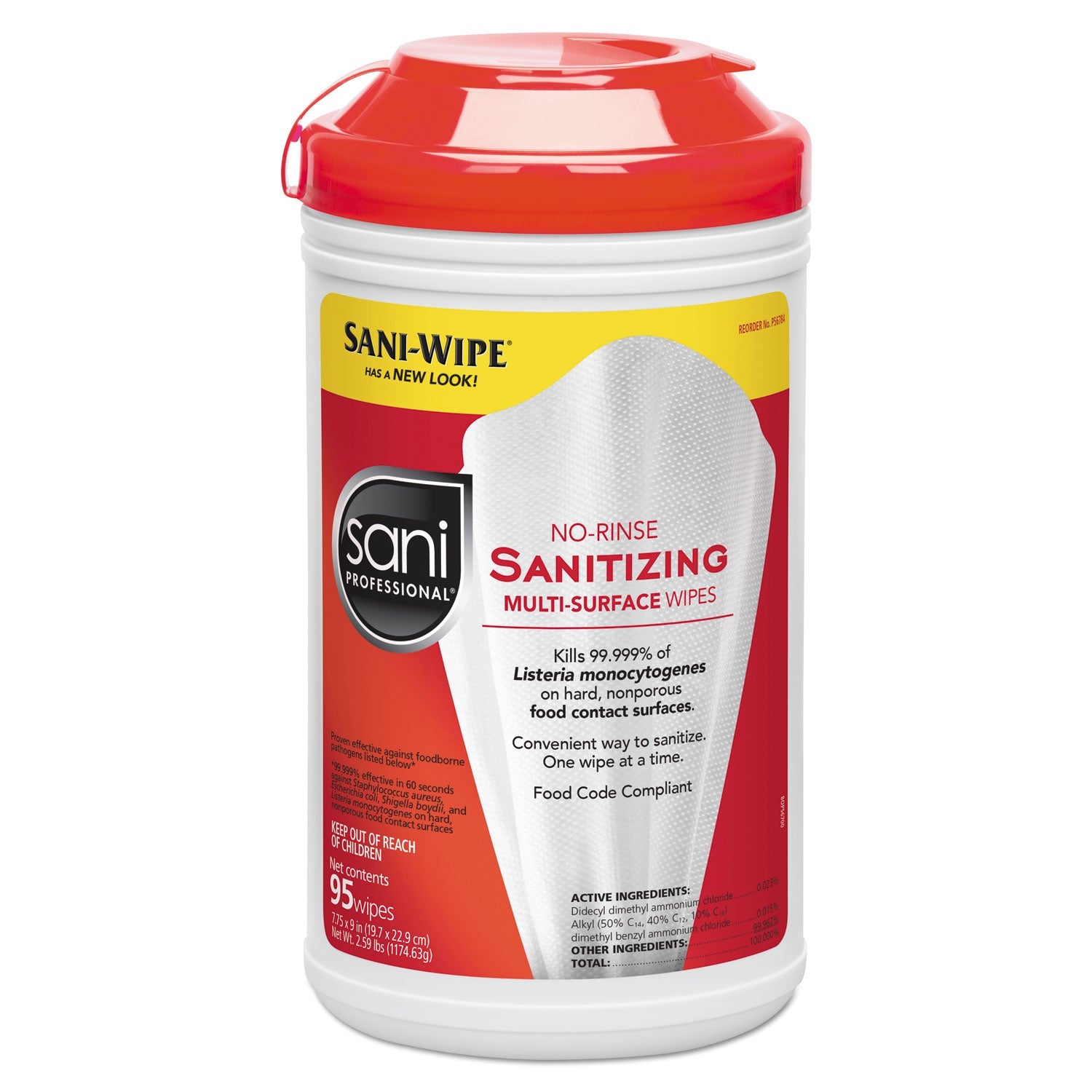 No-Rinse Sanitizing Wipes | 95/Container
