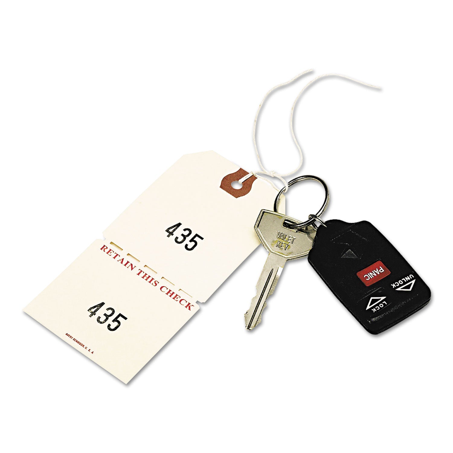 Avery® Duplicate Auto Park Tags, 1-500, 4.75 x 2.38, Manila, 500/Box