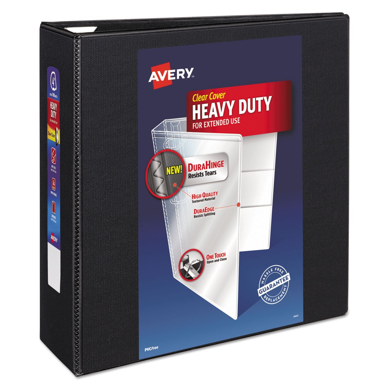 Heavy-Duty View Binder | 4" EZD Rings, Black