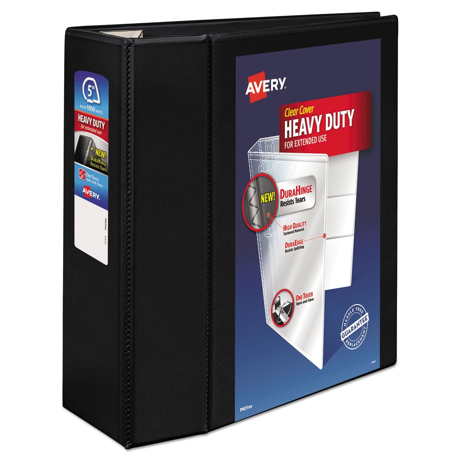 Heavy-Duty View Binder | 5" EZD Rings, Black