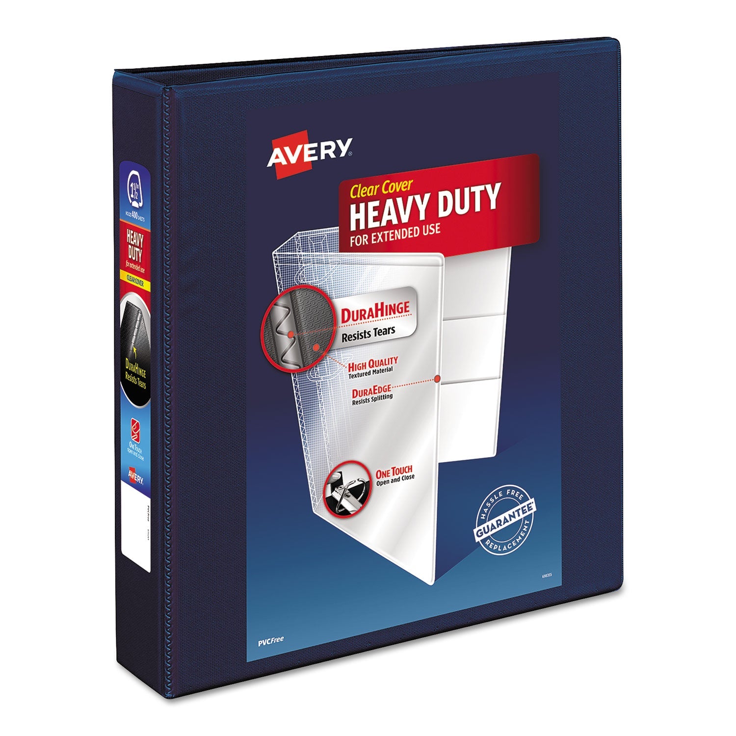 Heavy-Duty View Binder | 1.5" EZD Rings, Navy