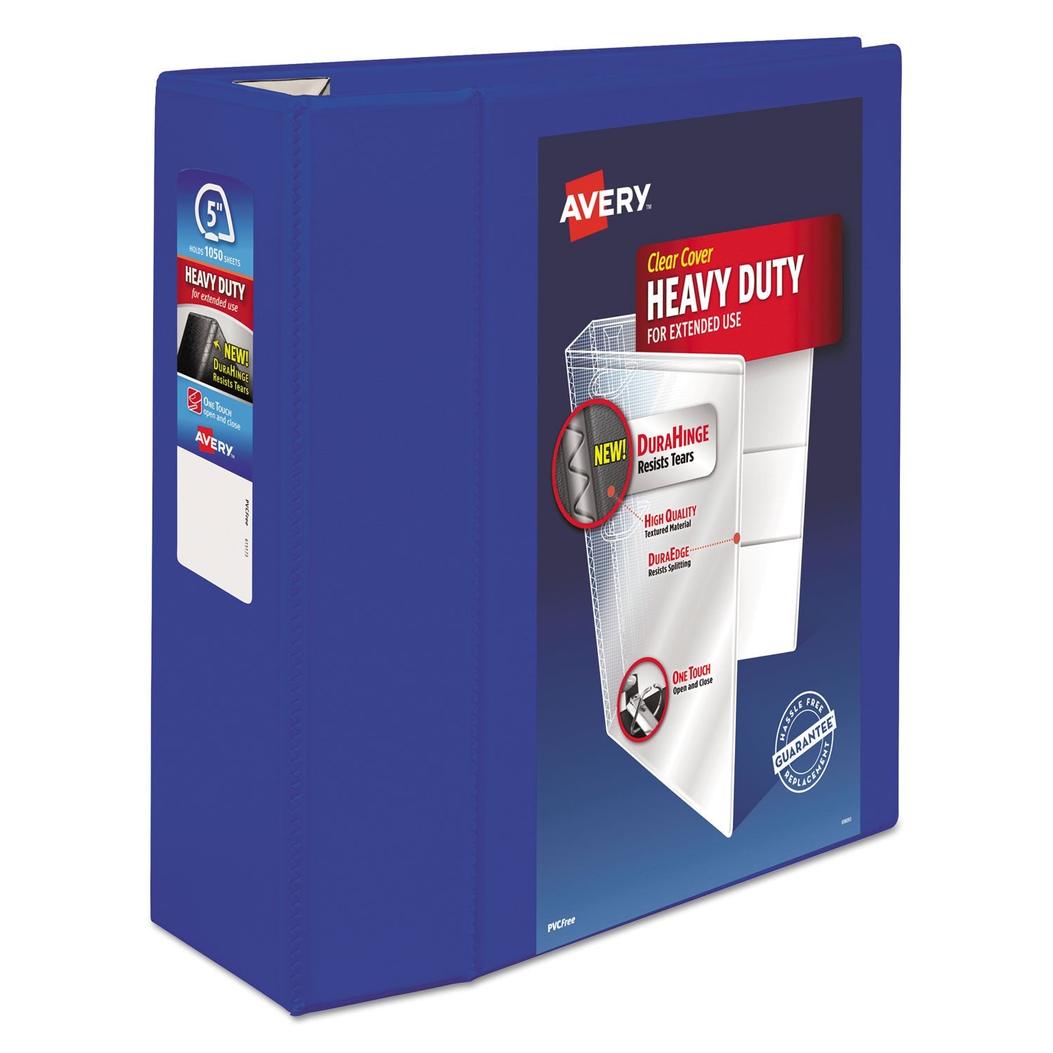 Heavy-Duty View Binder | 5" EZD Rings, Blue