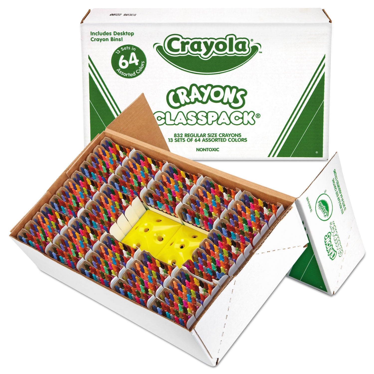 Crayola® Classpack Regular Crayons, Assorted, 13 Caddies, 832/box