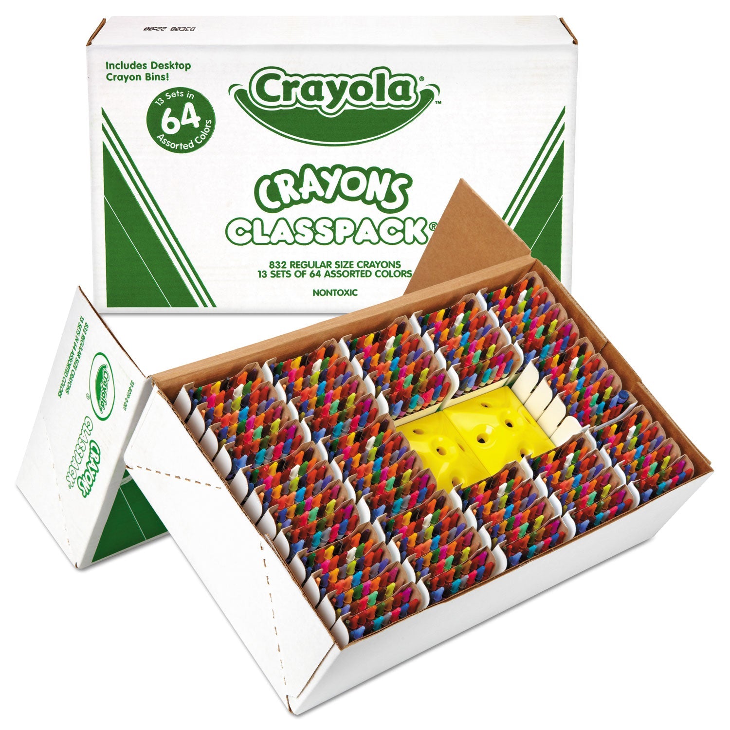 Crayola® Classpack Regular Crayons, Assorted, 13 Caddies, 832/box