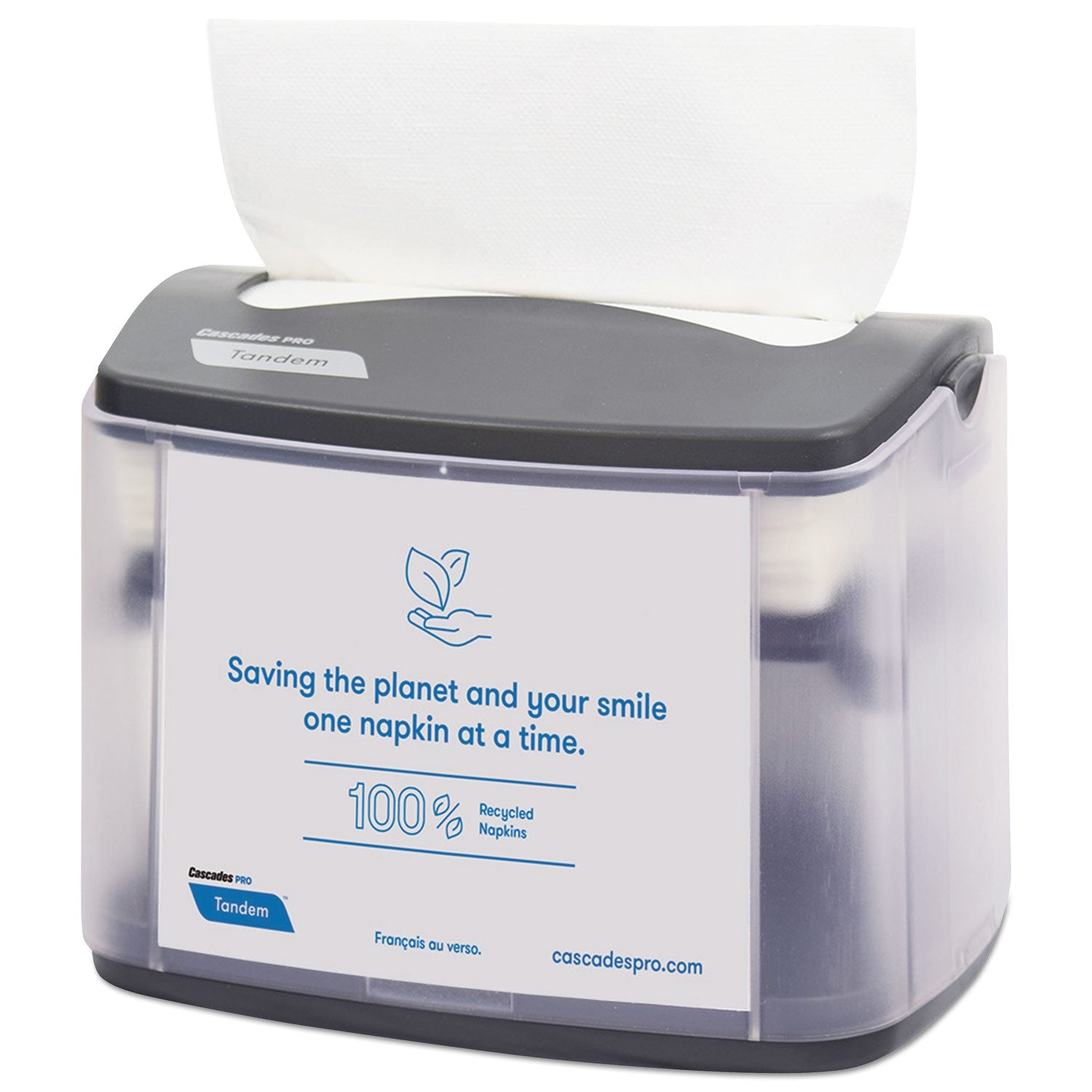 Tandem Tabletop Napkin Dispenser | Gray 4/CTN