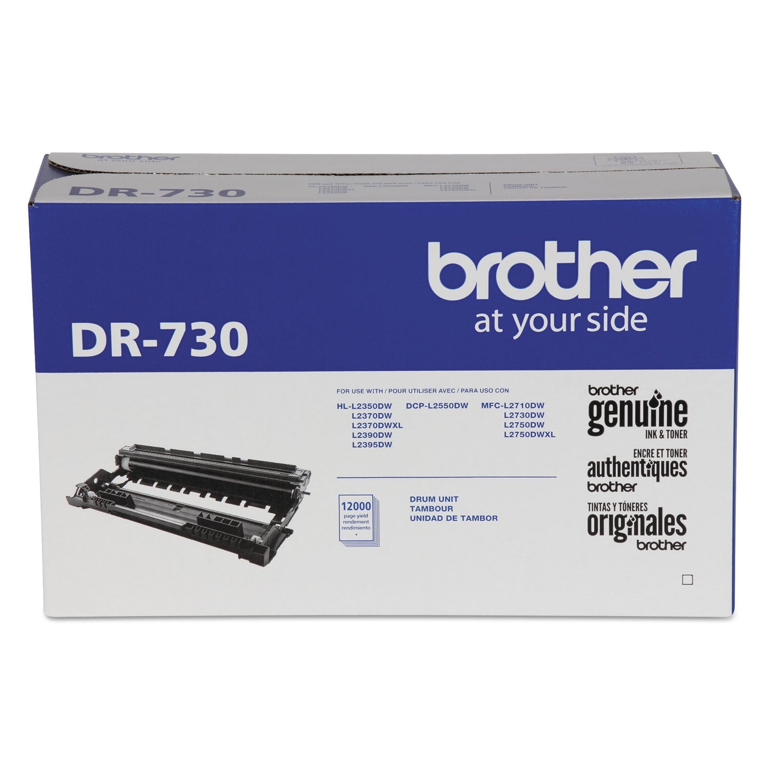 Brother Dr730 Drum Unit, 12,000 Page-Yield, Black