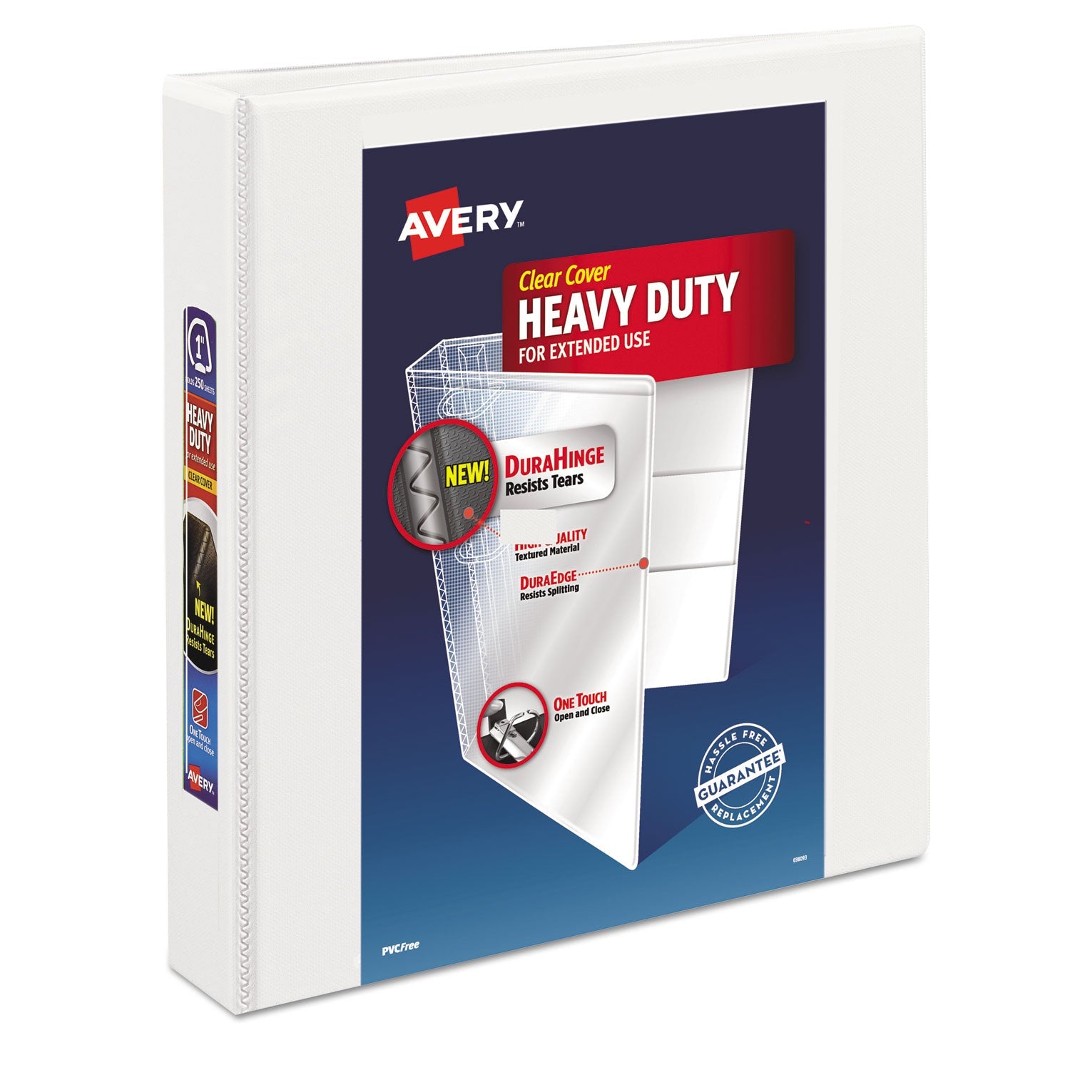 Heavy-Duty View Binder | 1.5" EZD Rings, White