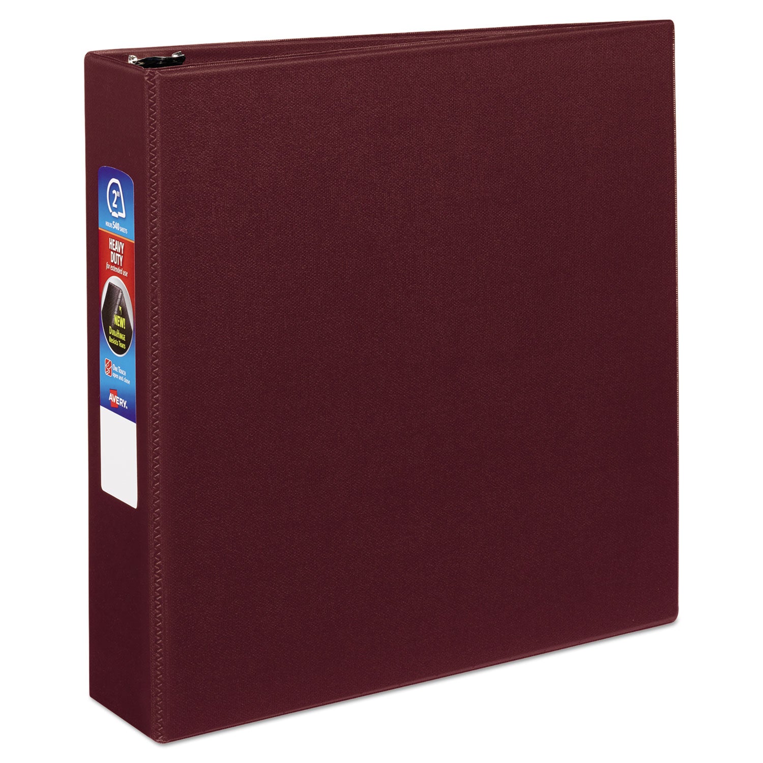Heavy-Duty Non-View Binder | 2" EZD Rings, Maroon