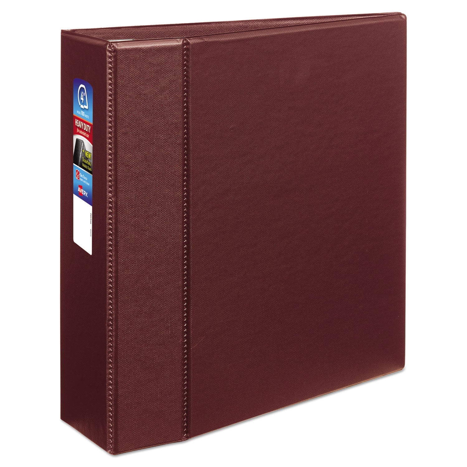 Heavy-Duty Non-View Binder | 4" EZD Rings, Maroon