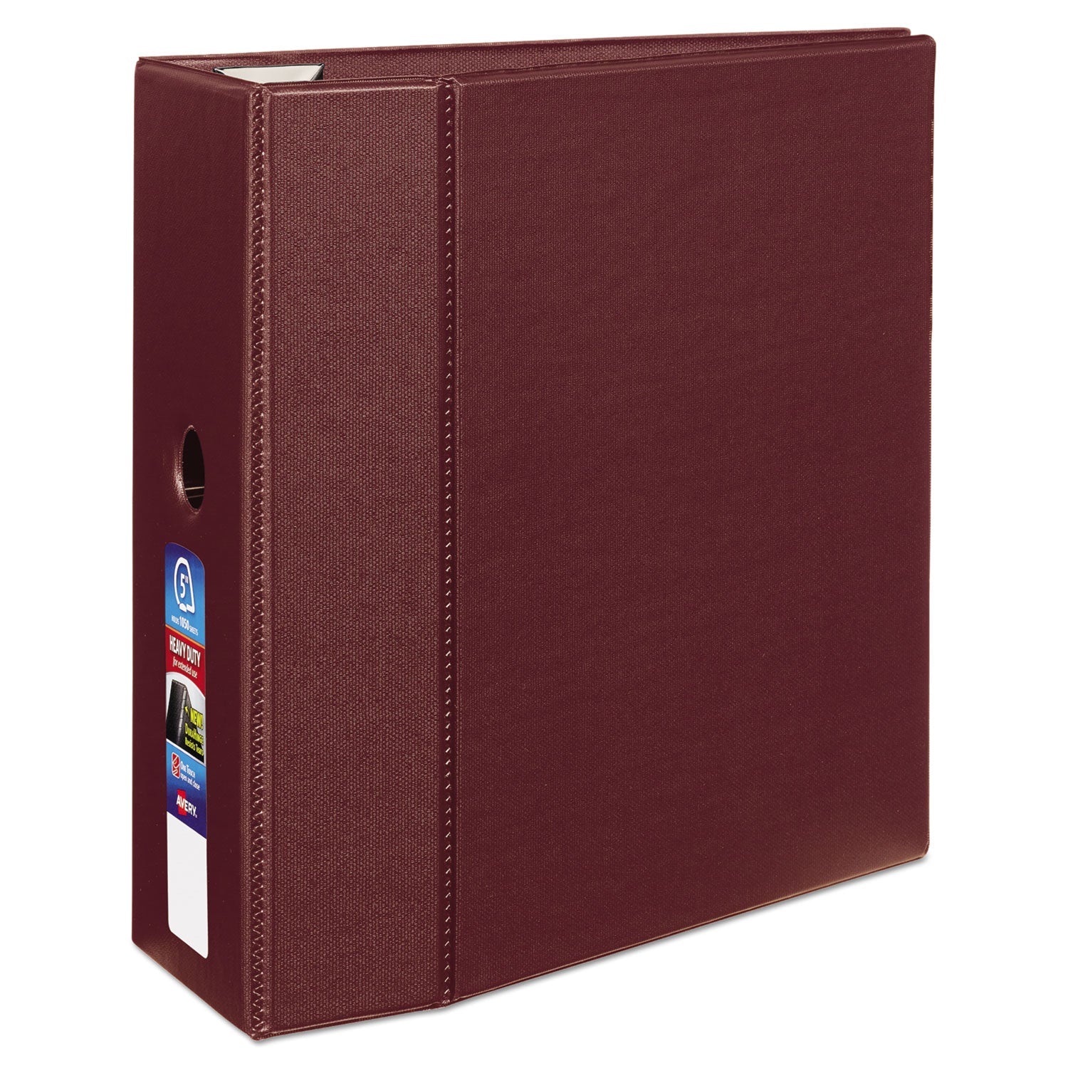 Heavy-Duty Non-View Binder | 5" EZD Rings, Maroon