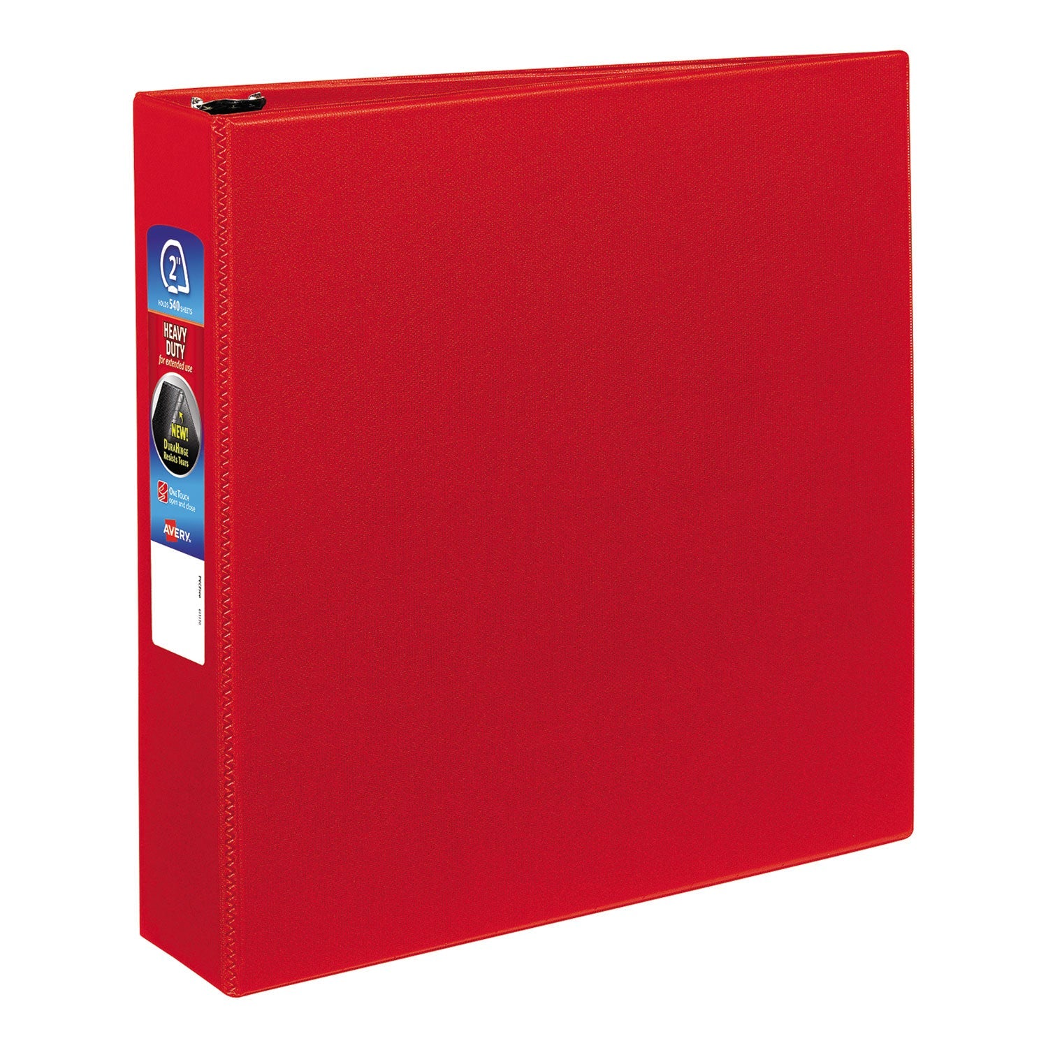 Heavy-Duty Non-View Binder | 2" EZD Rings, Red