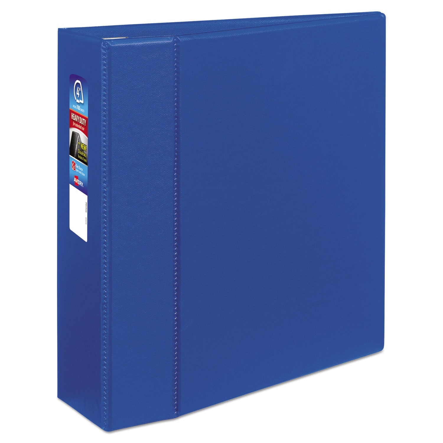 Heavy-Duty Non-View Binder | 4" EZD Rings, Blue