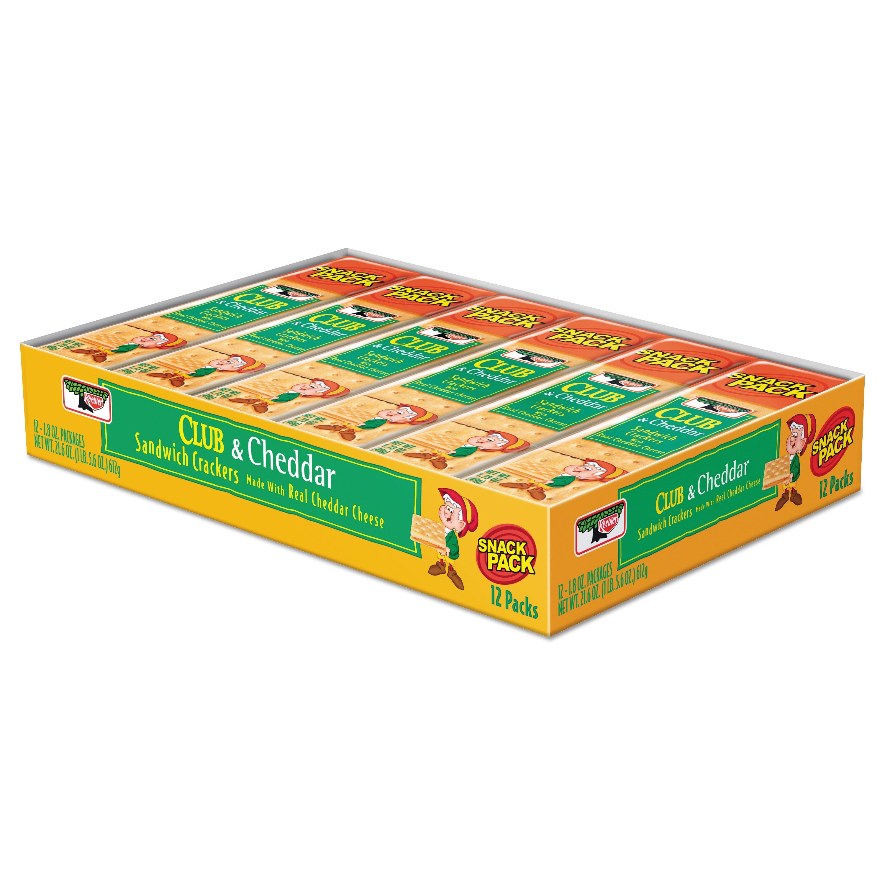Keebler Sandwich Cracker | Club And Cheddar 12/Box