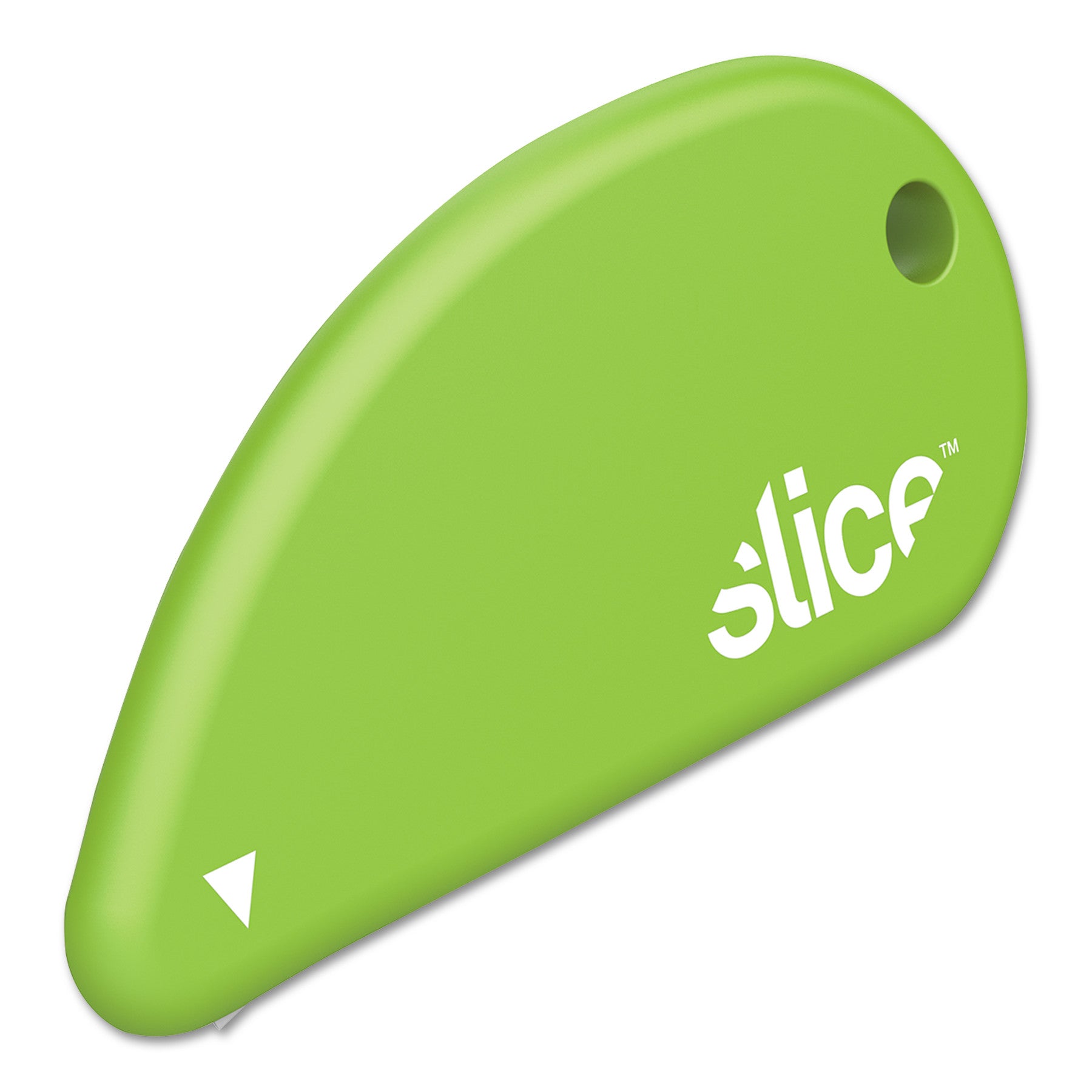 slice® Safety Cutters, Fixed, Non Replaceable Micro Safety Blade, 0.1" Ceramic Blade, 2.4" Plastic Handle, Green