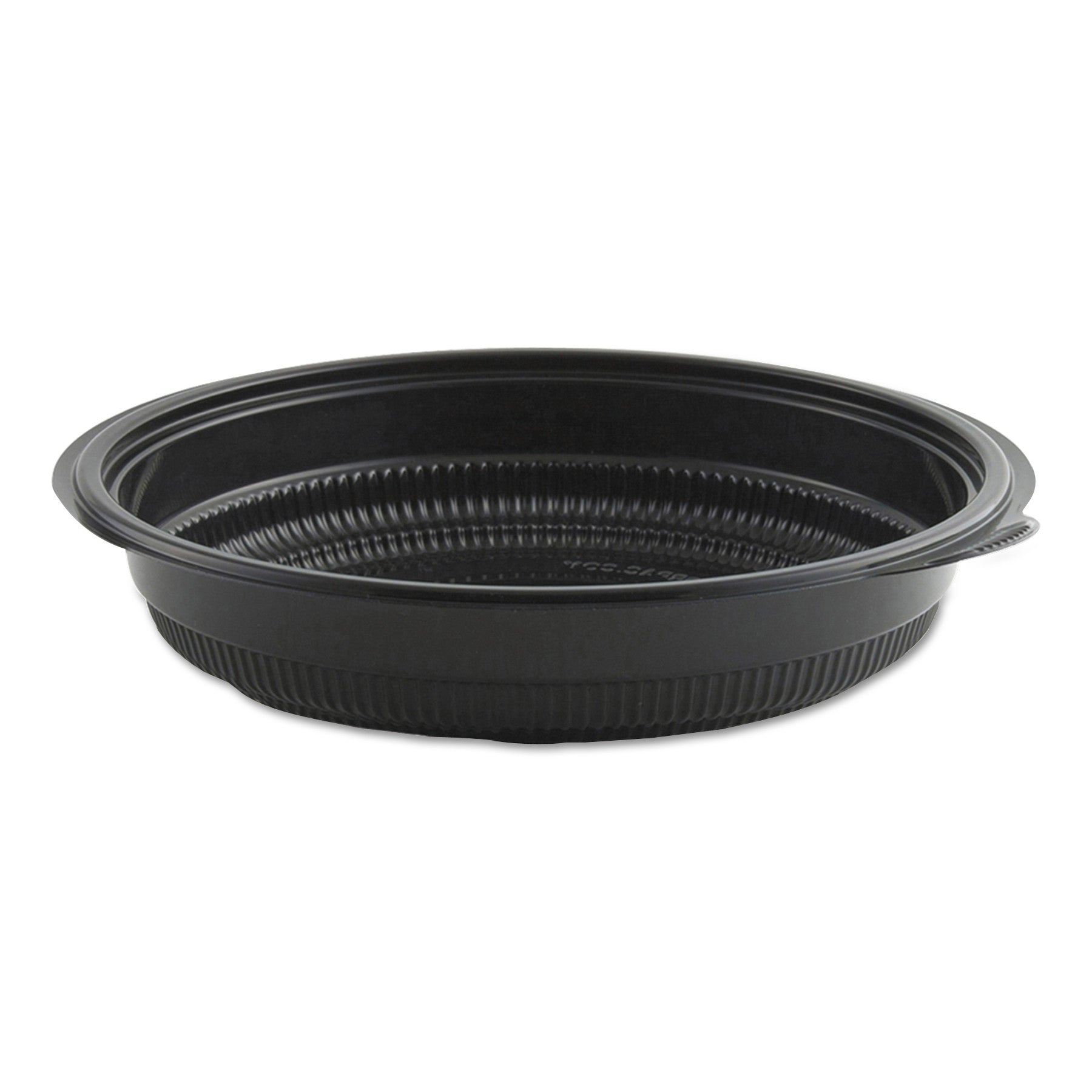 Anchor Packaging MicroRaves Incredi-Bowl Base, 24 oz, 8.5" Diameter x 1.51" h, Black, Plastic, 150/Carton