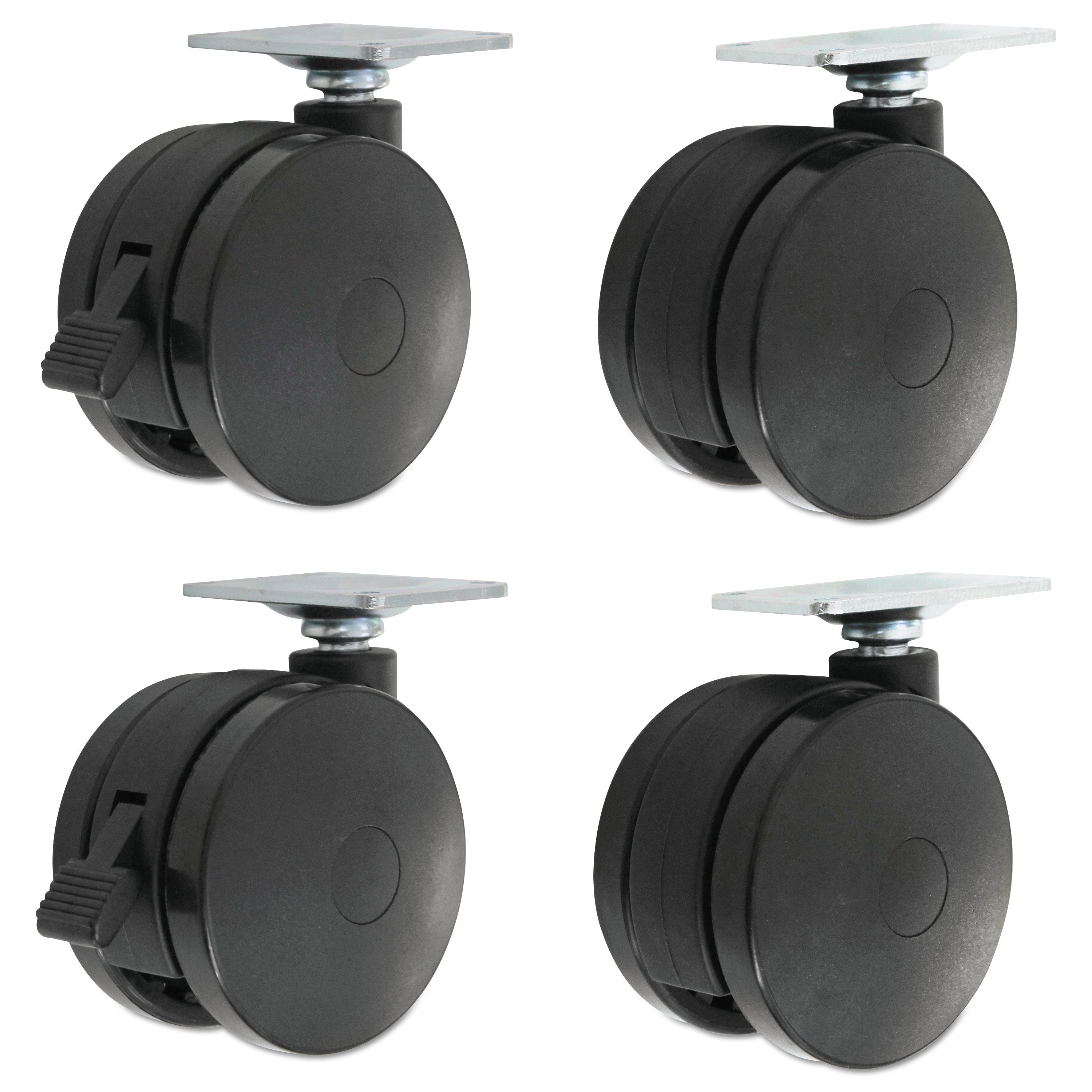Casters for Table Bases | 2" Wheels | 4-Set
