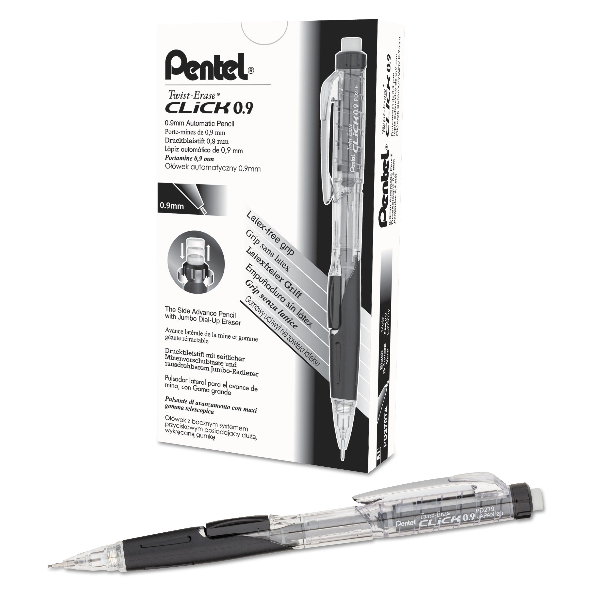 Twist-Erase CLICK Mechanical Pencil | Black