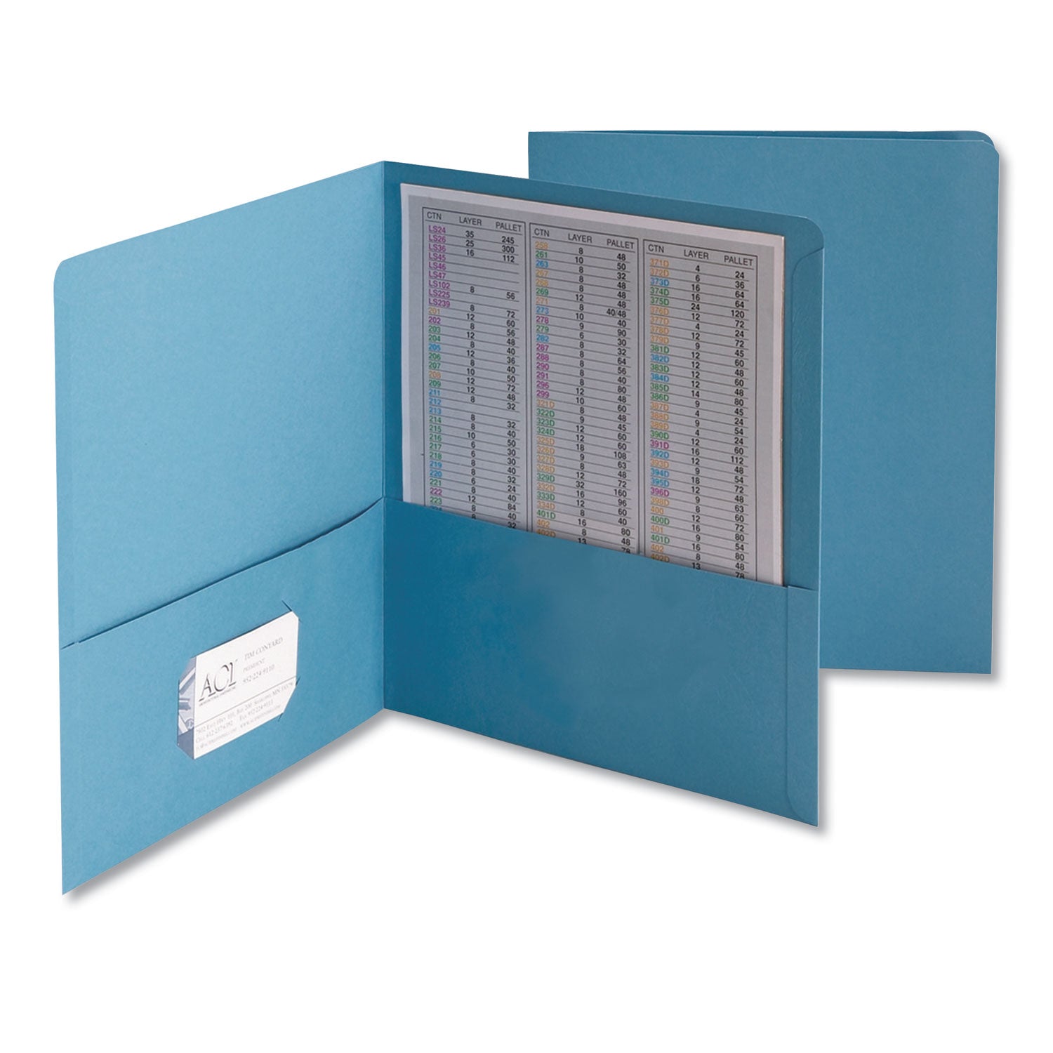 Smead Two-Pocket Folder | Blue 25/Box