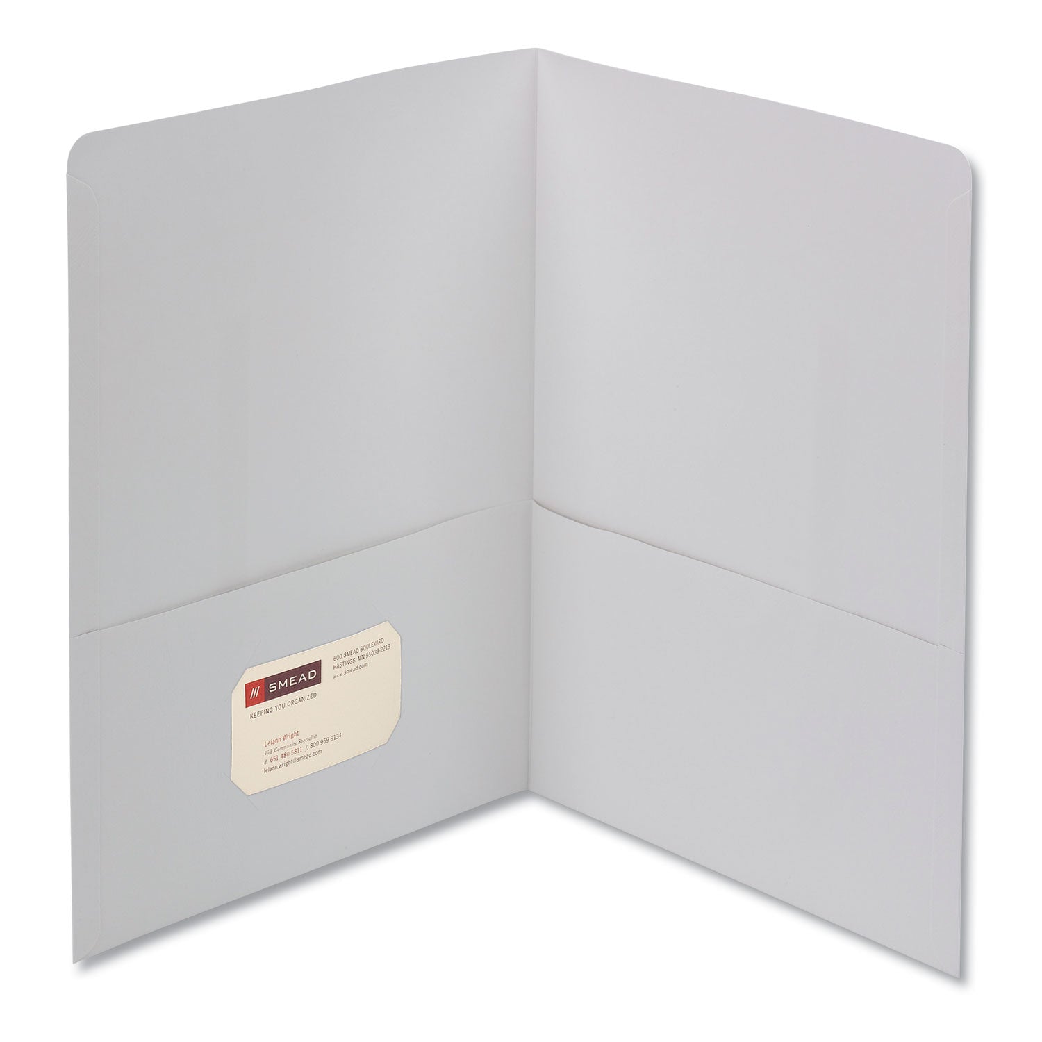 Smead Two-Pocket Folder | White 25/Box