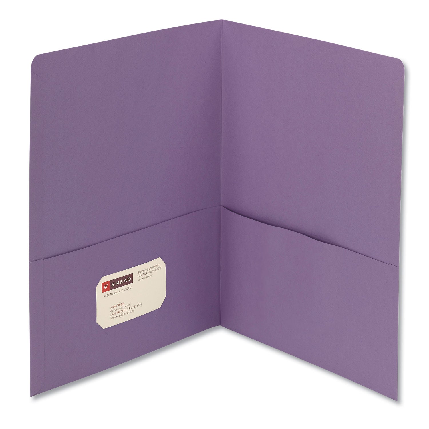 Smead Two-Pocket Folder | Lavender 25/Box