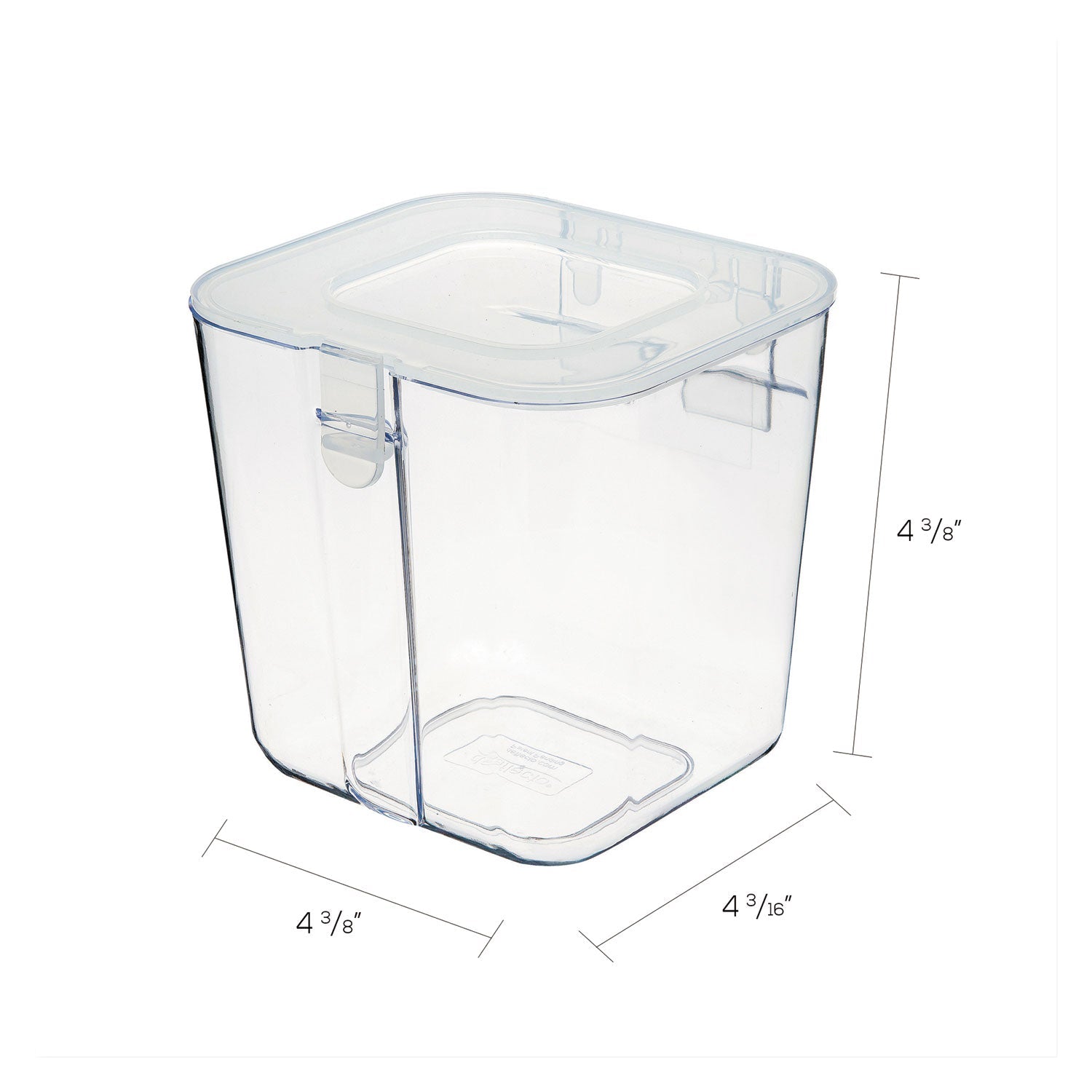 deflecto® Stackable Caddy Organizer, Small, Plastic, 4.33 x 4 x 4.38, White