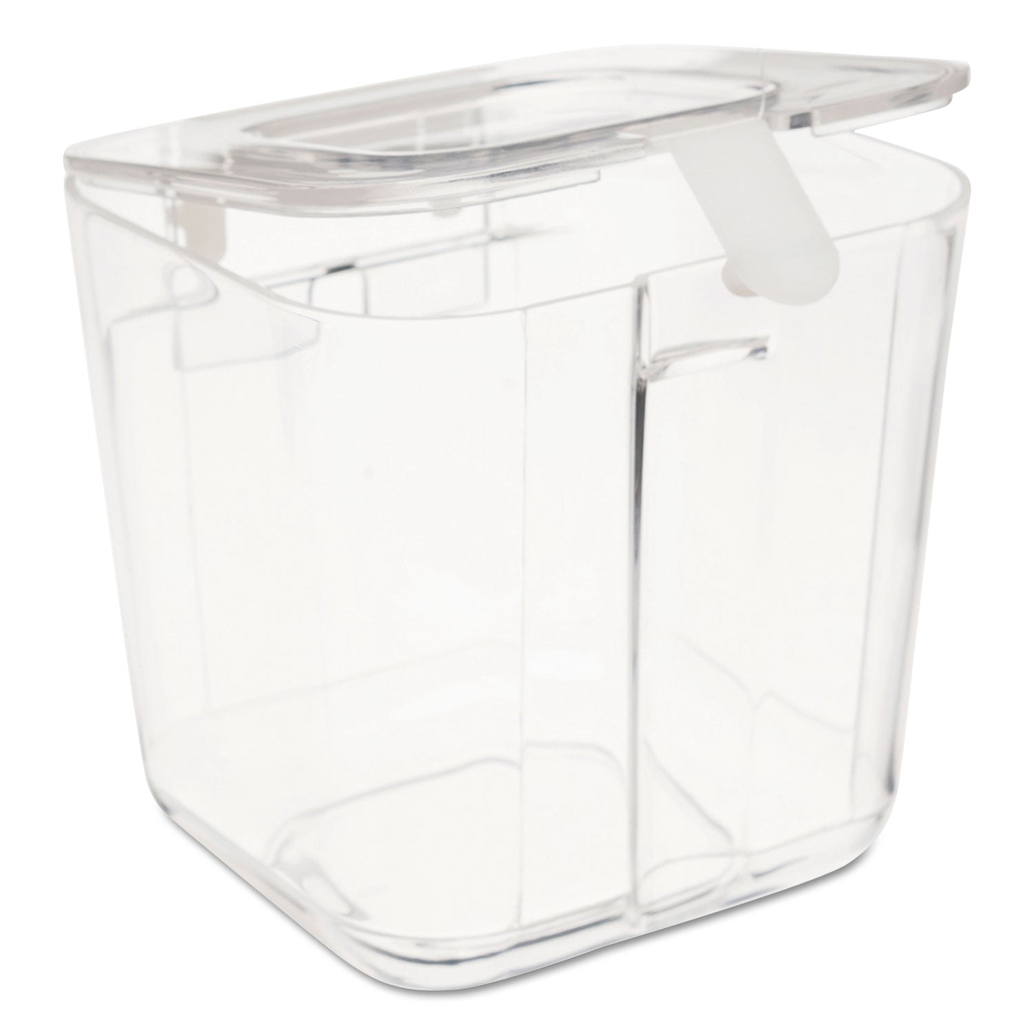 deflecto® Stackable Caddy Organizer, Small, Plastic, 4.33 x 4 x 4.38, White