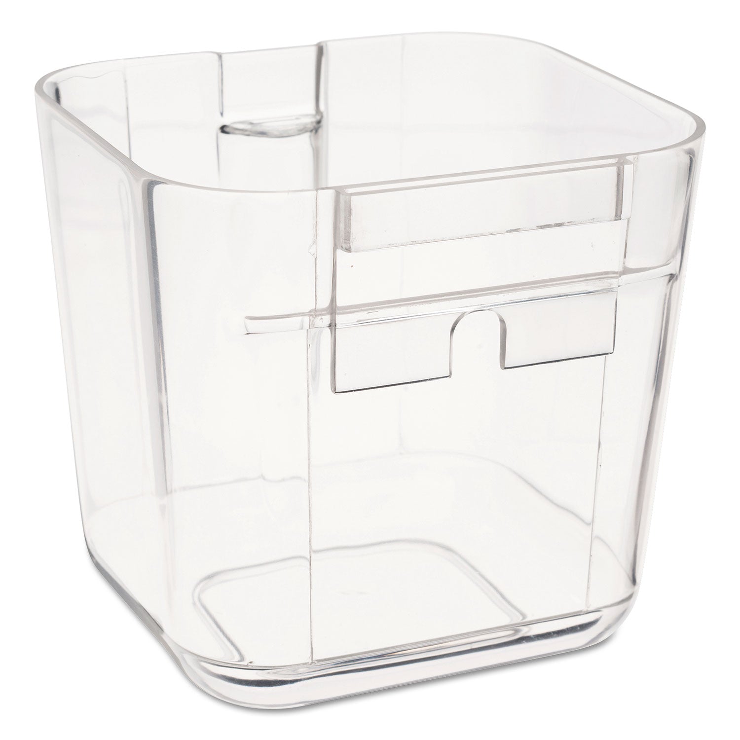 deflecto® Stackable Caddy Organizer, Small, Plastic, 4.33 x 4 x 4.38, White