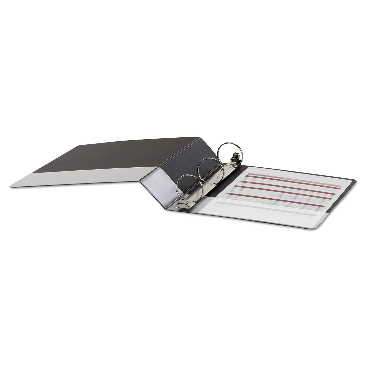 Universal® Economy Round Ring View Binder, 3 Rings, 2" Capacity, 11 X 8.5, Black